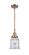 Caden One Light Mini Pendant in Antique Copper (405|447-1S-AC-G182)