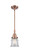 Caden One Light Mini Pendant in Antique Copper (405|447-1S-AC-G182S)