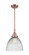 Caden LED Mini Pendant in Antique Copper (405|447-1S-AC-G222-LED)