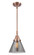 Caden One Light Mini Pendant in Antique Copper (405|447-1S-AC-G43)