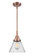Caden One Light Mini Pendant in Antique Copper (405|447-1S-AC-G44)