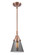 Caden LED Mini Pendant in Antique Copper (405|447-1S-AC-G63-LED)
