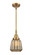 Caden One Light Mini Pendant in Brushed Brass (405|447-1S-BB-G146)
