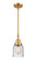 Caden LED Mini Pendant in Satin Gold (405|447-1S-SG-G54-LED)