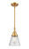 Caden One Light Mini Pendant in Satin Gold (405|447-1S-SG-G64)
