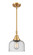 Caden LED Mini Pendant in Satin Gold (405|447-1S-SG-G74-LED)