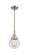 Caden One Light Mini Pendant in Brushed Satin Nickel (405|447-1S-SN-G202-6)