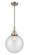 Caden LED Mini Pendant in Brushed Satin Nickel (405|447-1S-SN-G204-10-LED)