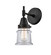 Caden One Light Wall Sconce in Matte Black (405|447-1W-BK-G182S)