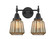 Caden Two Light Bath Vanity in Matte Black (405|447-2W-BK-G146)