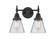 Caden LED Bath Vanity in Matte Black (405|447-2W-BK-G62-LED)