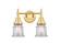Caden Two Light Bath Vanity in Satin Gold (405|447-2W-SG-G182S)