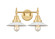 Caden LED Bath Vanity in Satin Gold (405|447-2W-SG-G1-LED)
