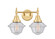 Caden Two Light Bath Vanity in Satin Gold (405|447-2W-SG-G534)