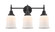 Caden Three Light Bath Vanity in Matte Black (405|447-3W-BK-G181)