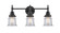 Caden LED Bath Vanity in Matte Black (405|447-3W-BK-G182S-LED)