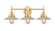 Caden Three Light Bath Vanity in Satin Gold (405|447-3W-SG-G2)