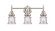 Caden LED Bath Vanity in Satin Nickel (405|447-3W-SN-G184S-LED)