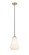 Auralume LED Mini Pendant in Brushed Brass (405|490-1P-BB-G571-7-LED)