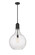 Auralume One Light Pendant in Matte Black (405|492-1S-BK-G584-16)