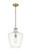 Norwalk One Light Mini Pendant in Brushed Brass (405|493-1S-BB-G502-12)