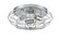 Austere Three Light Flush Mount in Polished Chrome (405|510-3C-PC)