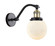 Franklin Restoration One Light Wall Sconce in Black Antique Brass (405|515-1W-BAB-G201-6)