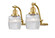 Franklin Restoration Two Light Bath Vanity in Satin Gold (405|515-2W-SG-G302)