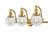 Franklin Restoration Three Light Bath Vanity in Satin Gold (405|515-3W-SG-G202-6)