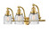 Franklin Restoration LED Bath Vanity in Satin Gold (405|515-3W-SG-G54-LED)