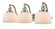 Franklin Restoration Three Light Bath Vanity in Brushed Satin Nickel (405|515-3W-SN-G71)