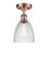 Ballston LED Semi-Flush Mount in Antique Copper (405|516-1C-AC-G382-LED)