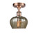 Ballston One Light Semi-Flush Mount in Antique Copper (405|516-1C-AC-G96)
