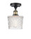 Ballston One Light Semi-Flush Mount in Black Antique Brass (405|516-1C-BAB-G402)