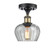 Ballston One Light Semi-Flush Mount in Black Antique Brass (405|516-1C-BAB-G92)