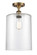 Ballston One Light Semi-Flush Mount in Brushed Brass (405|516-1C-BB-G112-L)