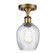 Ballston One Light Semi-Flush Mount in Brushed Brass (405|516-1C-BB-G292)