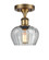 Ballston LED Semi-Flush Mount in Brushed Brass (405|516-1C-BB-G92-LED)