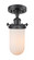 Austere LED Semi-Flush Mount in Matte Black (405|516-1C-BK-CE231-W-LED)