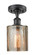 Ballston One Light Semi-Flush Mount in Matte Black (405|516-1C-BK-G116)