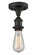 Ballston One Light Semi-Flush Mount in Oil Rubbed Bronze (405|516-1C-OB)