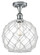 Ballston One Light Semi-Flush Mount in Polished Chrome (405|516-1C-PC-G122-10RW)