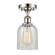 Ballston One Light Semi-Flush Mount in Polished Nickel (405|516-1C-PN-G2511)