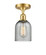 Ballston LED Semi-Flush Mount in Satin Gold (405|516-1C-SG-G257-LED)