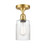 Ballston LED Semi-Flush Mount in Satin Gold (405|516-1C-SG-G342-LED)