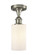 Ballston One Light Semi-Flush Mount in Brushed Satin Nickel (405|516-1C-SN-G801)