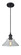 Ballston One Light Mini Pendant in Matte Black (405|516-1P-BK-G132)