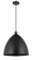 Ballston LED Mini Pendant in Matte Black (405|516-1P-BK-MBD-16-BK-LED)
