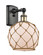 Ballston One Light Wall Sconce in Black Antique Brass (405|516-1W-BAB-G121-8RB)