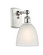 Ballston One Light Wall Sconce in White Polished Chrome (405|516-1W-WPC-G381)